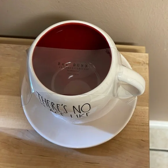 Rae Dunn There's No Place Like Home Mug Saucer Set 👠 Wizard of Oz Dorothy - Picture 2 of 4